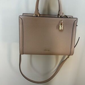 Coach Zoey Carryall beige leather purse